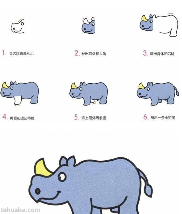 6步就能学会画各种小动物简笔画，这么简单，你不来学学画吗？