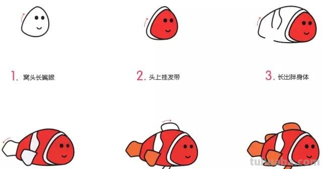 幼儿创意简笔画｜各种各样的海洋动物，我们一起来画吧！