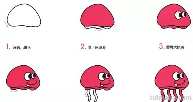 幼儿创意简笔画｜各种各样的海洋动物，我们一起来画吧！