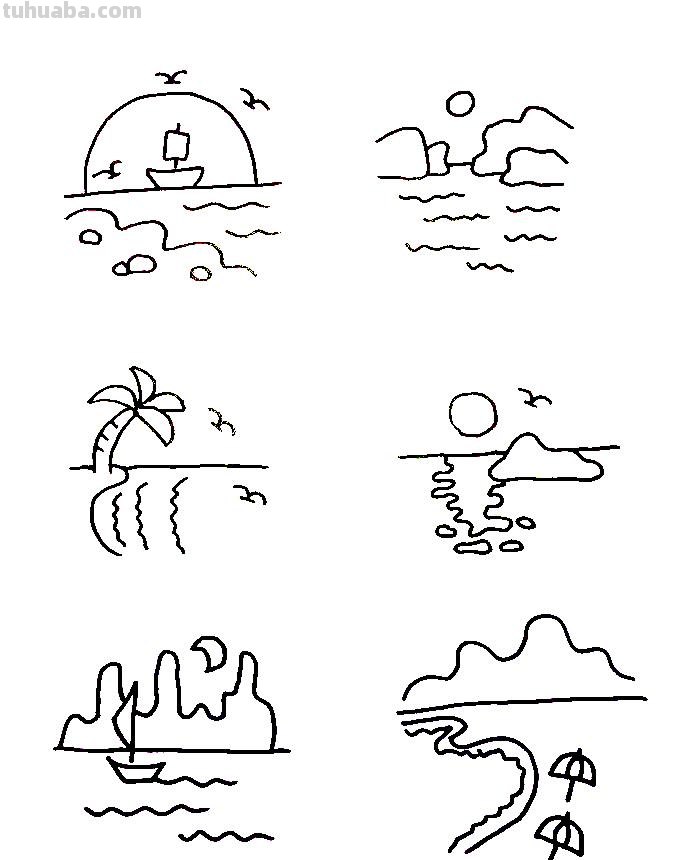 听说你在找海洋生物简笔画，不用找了，全在这，拿走学习吧！