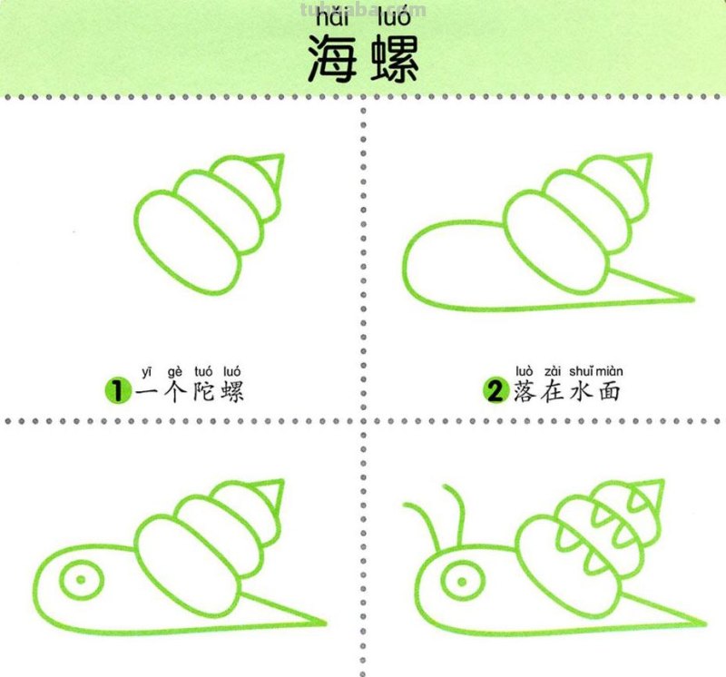 4步学画，水生动物，两岁宝宝全认识！