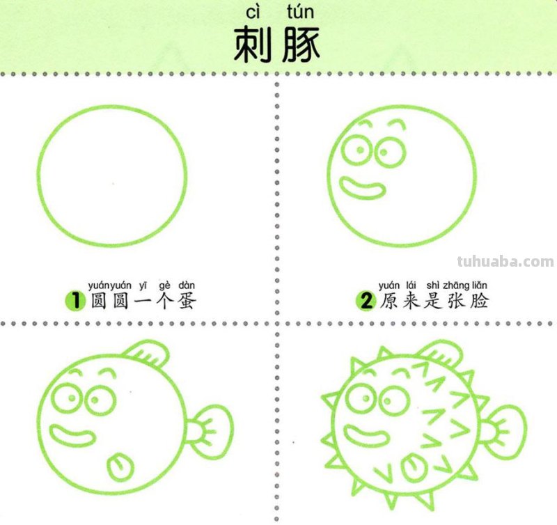 4步学画，水生动物，两岁宝宝全认识！