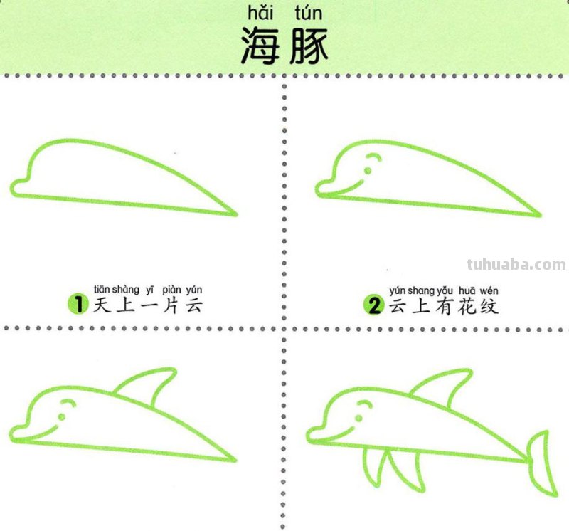 4步学画，水生动物，两岁宝宝全认识！