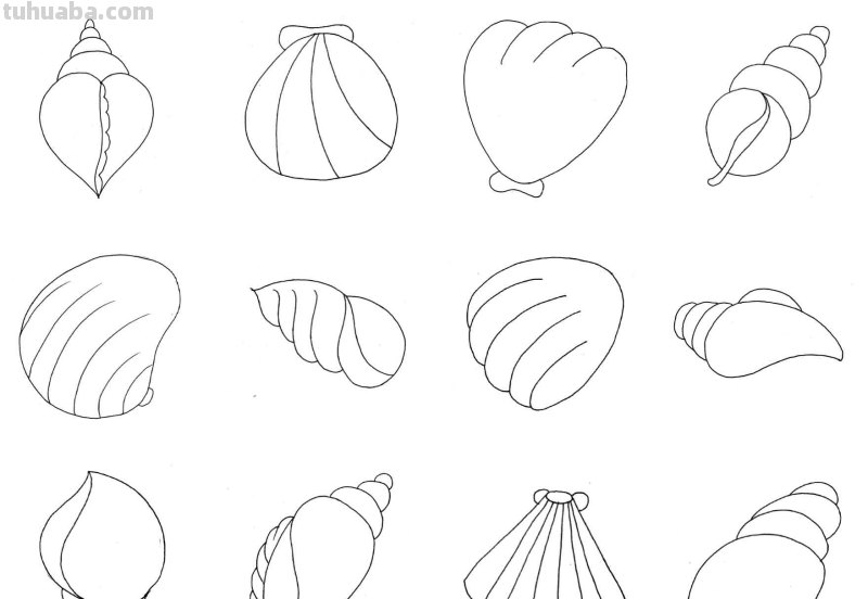 简笔画：10种常见的水族动物简笔画，快给你的孩子收藏起来，学习