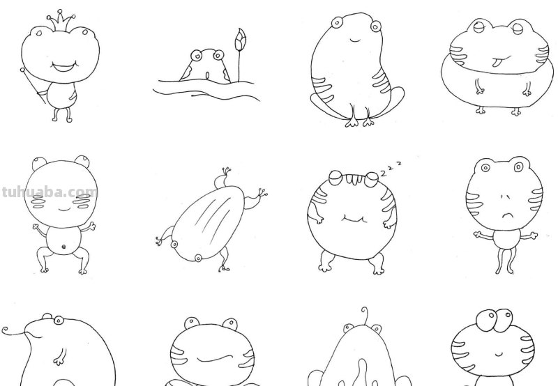 简笔画：10种常见的水族动物简笔画，快给你的孩子收藏起来，学习