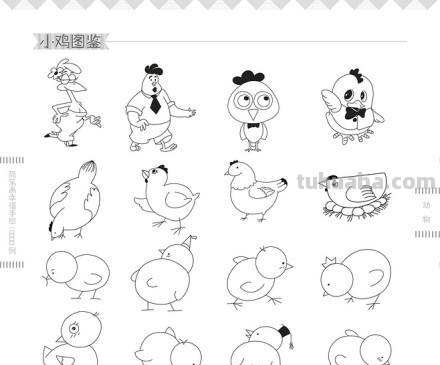 简笔画小动物图例小合集~值得收藏