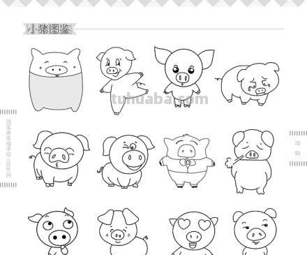 简笔画小动物图例小合集~值得收藏