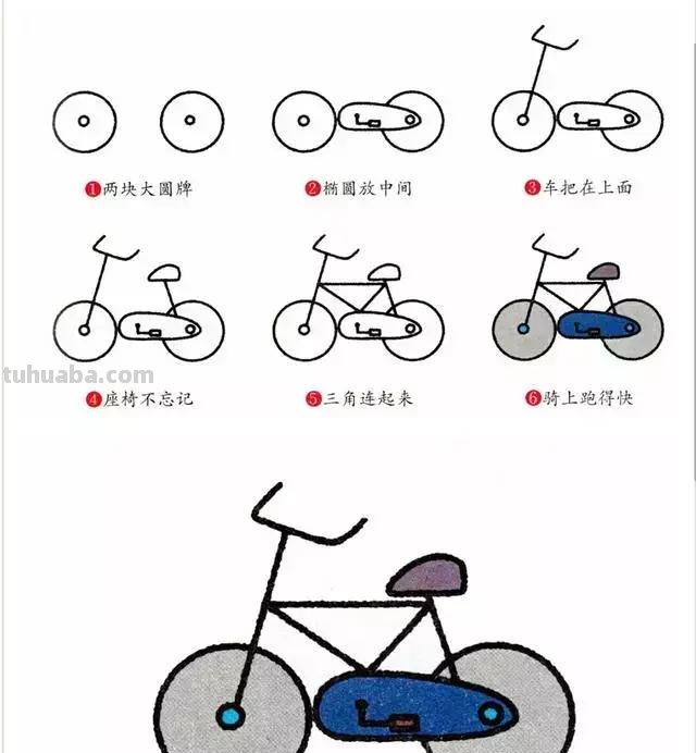 简笔画 - 八种常见交通工具，五分钟全学会，超级简单！