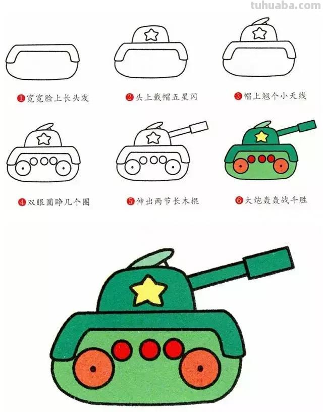 简笔画 - 八种常见交通工具，五分钟全学会，超级简单！
