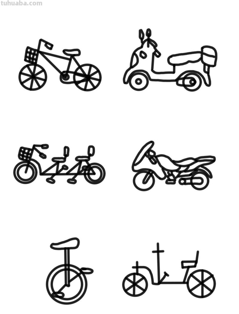 交通工具简笔画大全～