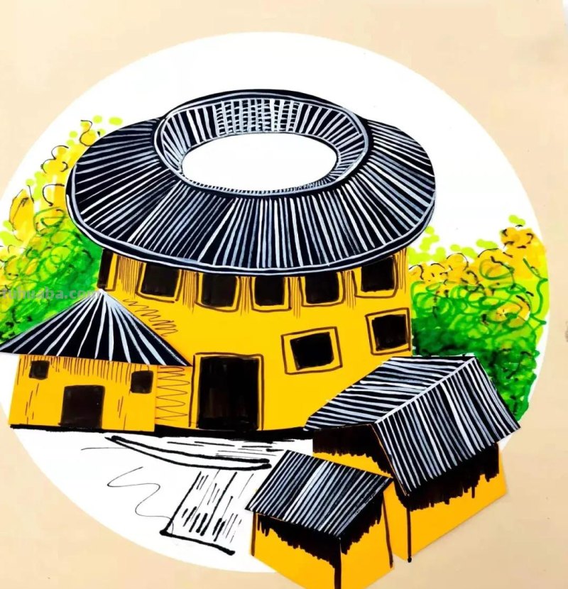 「绘画教程」福建土楼