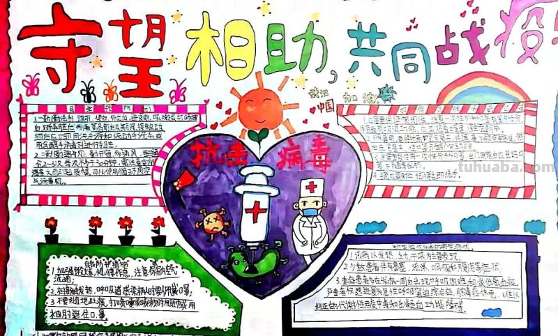 10张抗击疫情一等奖手抄报，非常漂亮，获奖实至名归