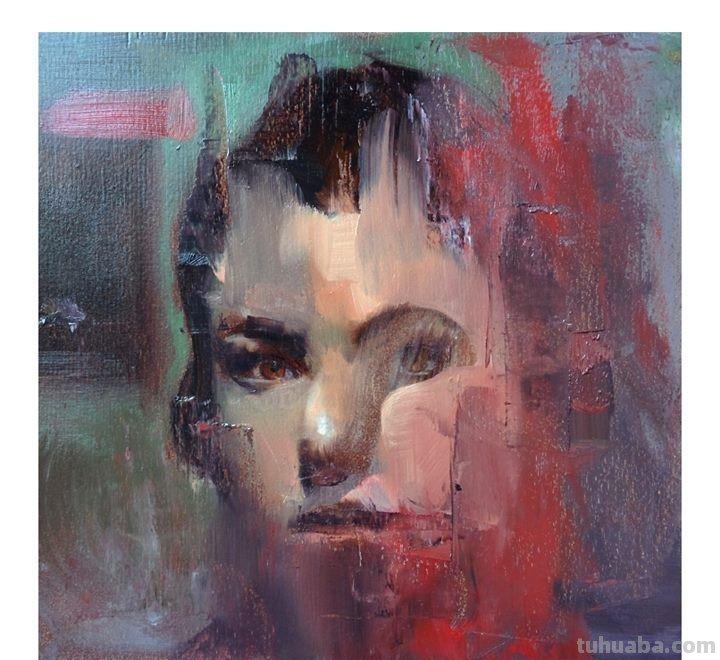 美国艺术家尼克龙格水彩人像绘画作品欣赏