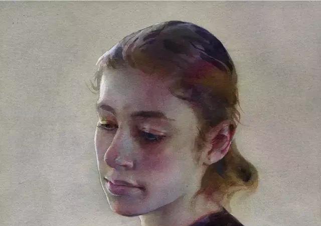 色彩鲜明笔触轻松的美国水彩人物画