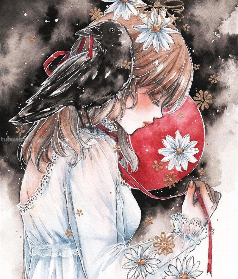 精选大神级水彩画人物，好美
