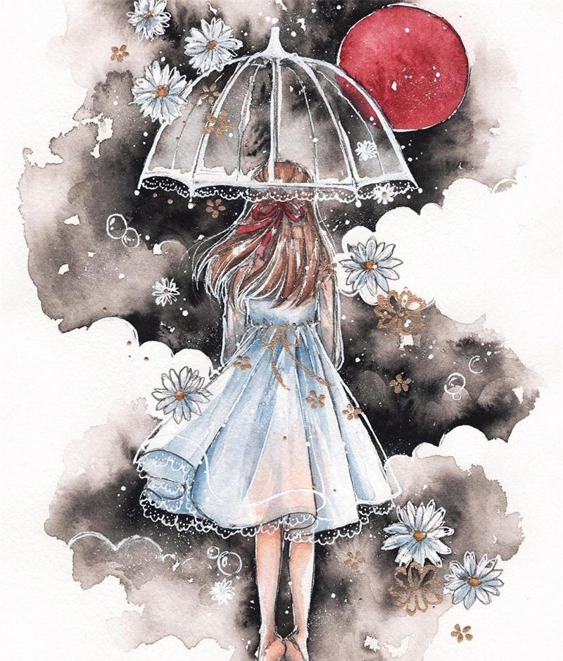 精选大神级水彩画人物，好美