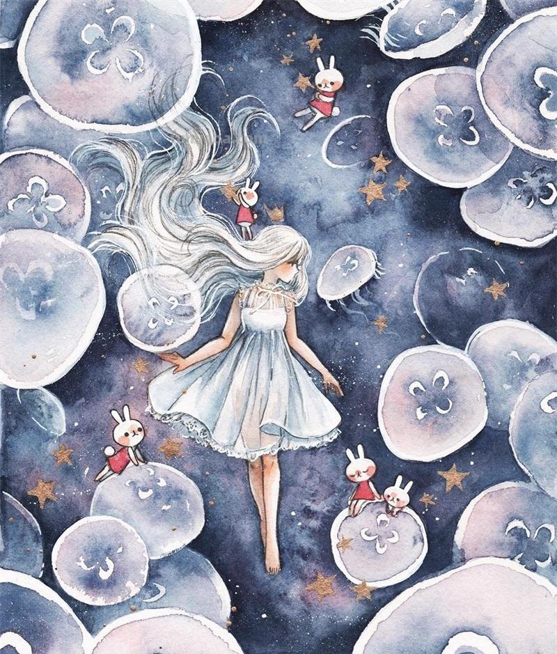 精选大神级水彩画人物，好美
