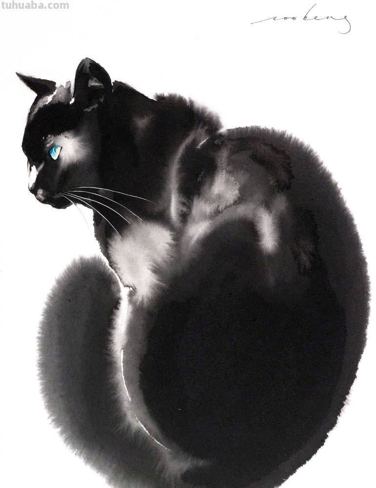 瞧这个外国画家笔下的水彩猫咪，鲜活灵动！