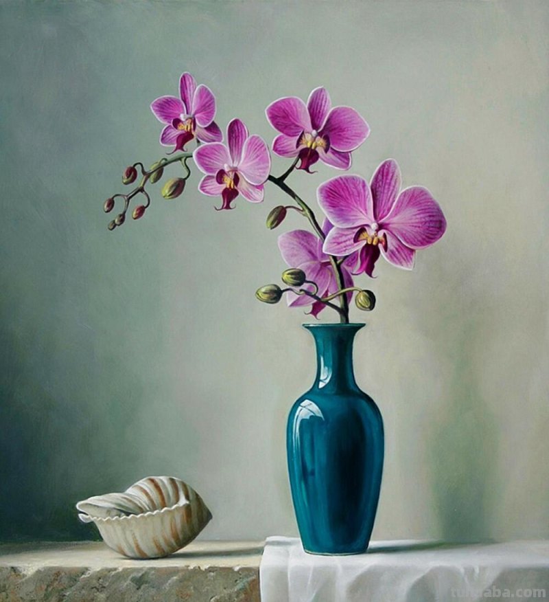 写实静物花卉油画 - 比利时画家彼得·瓦格曼作品专辑