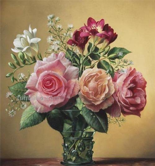 写实静物花卉油画 - 比利时画家彼得·瓦格曼作品专辑