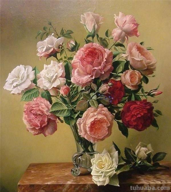 写实静物花卉油画 - 比利时画家彼得·瓦格曼作品专辑
