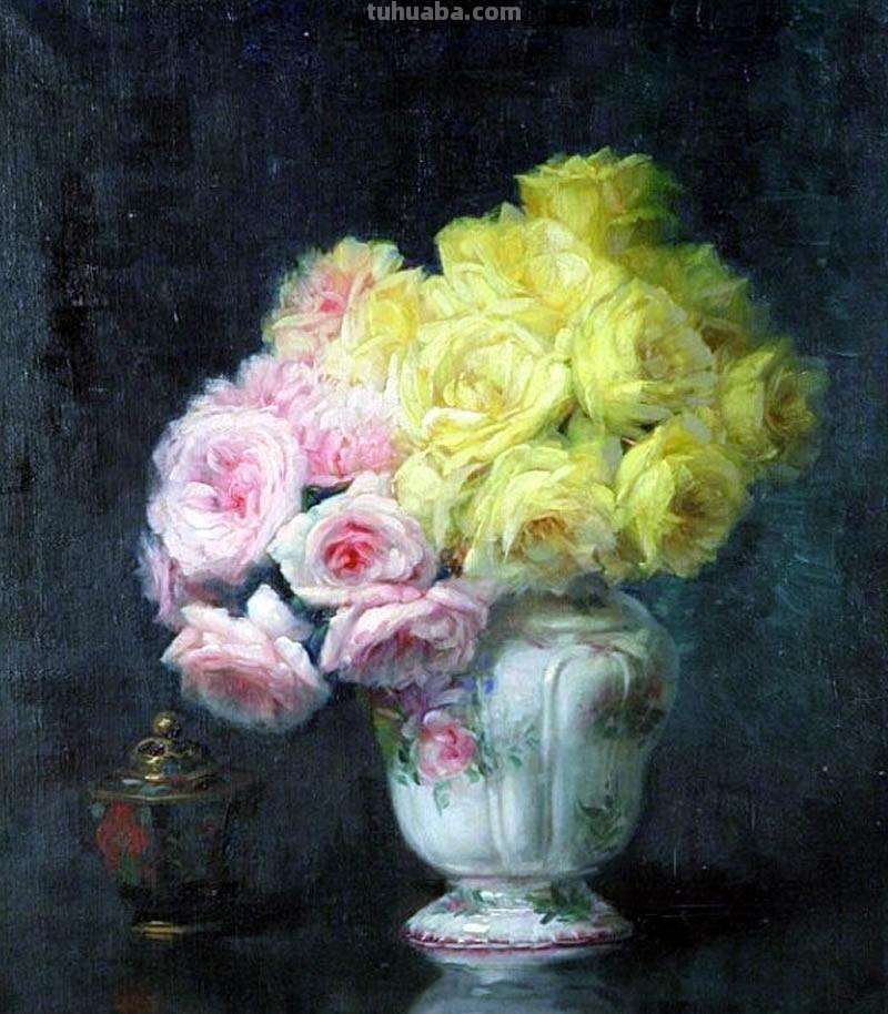 赏心悦目缤纷多彩静物花卉油画作品欣赏