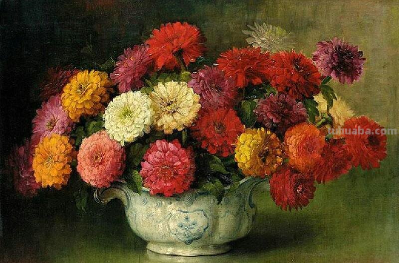 赏心悦目缤纷多彩静物花卉油画作品欣赏