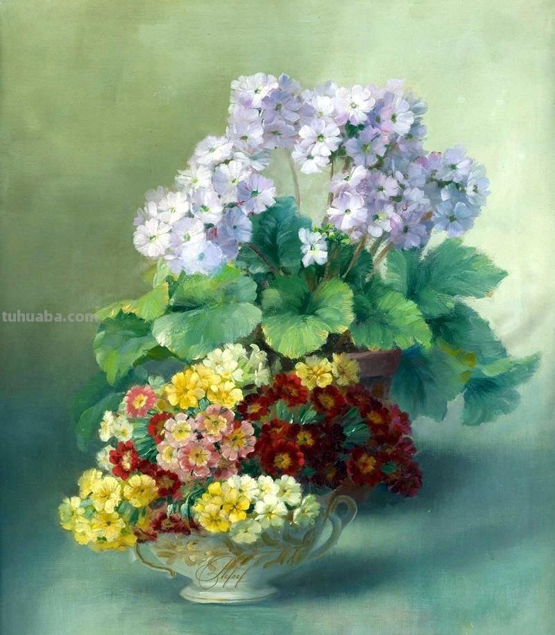 赏心悦目缤纷多彩静物花卉油画作品欣赏