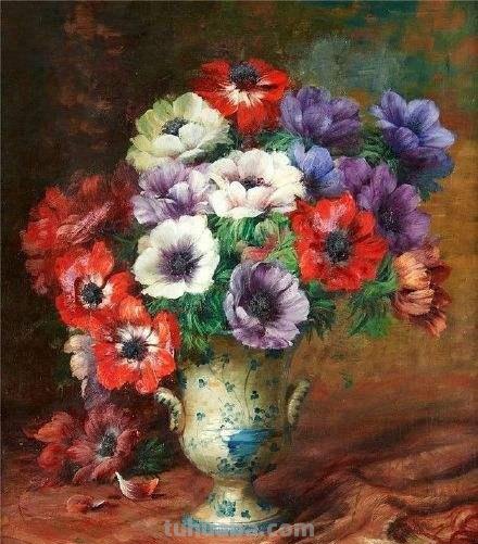 赏心悦目缤纷多彩静物花卉油画作品欣赏