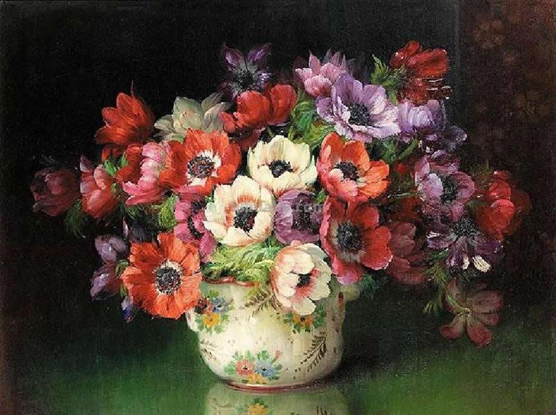 赏心悦目缤纷多彩静物花卉油画作品欣赏