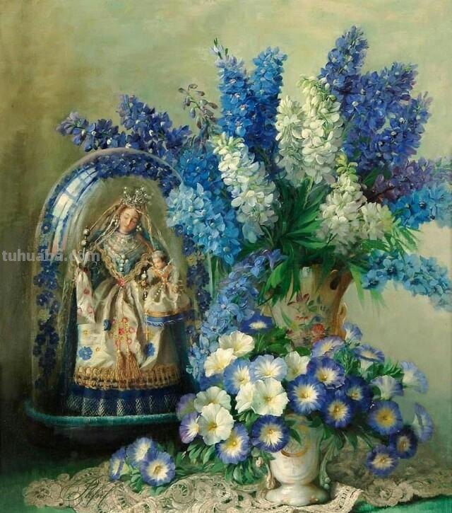 赏心悦目缤纷多彩静物花卉油画作品欣赏