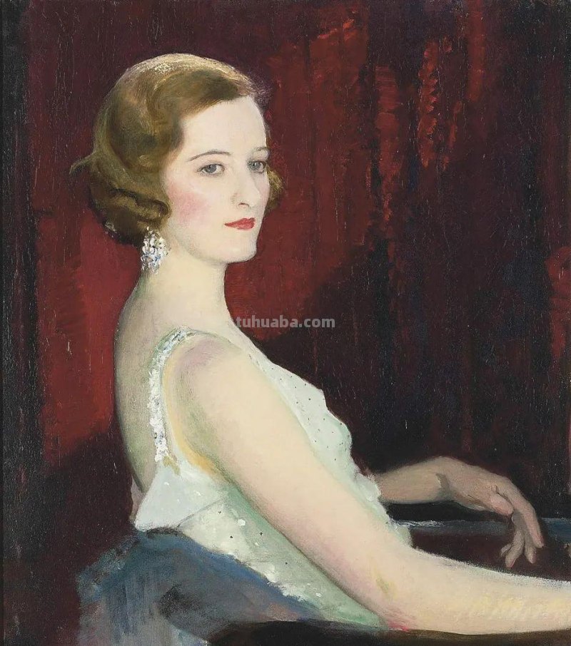 英国浪漫主义画家乔治.斯宾塞写实油画人物作品专辑