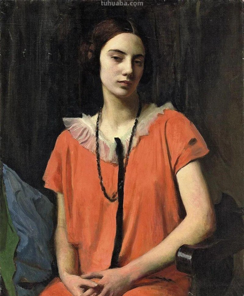 英国浪漫主义画家乔治.斯宾塞写实油画人物作品专辑