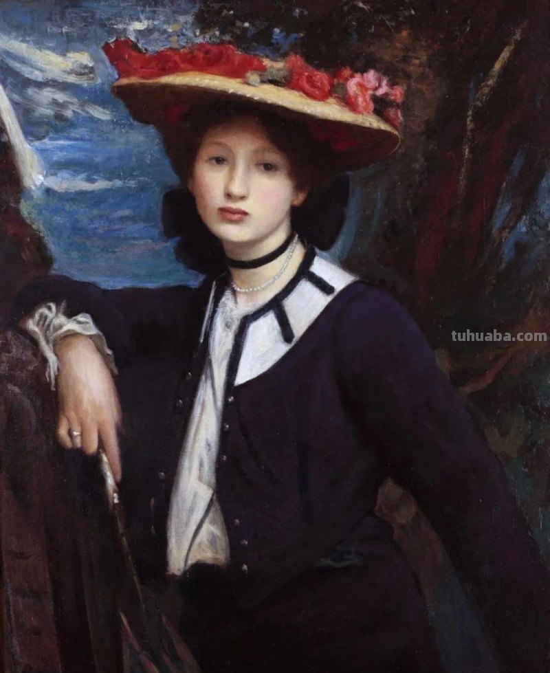 英国浪漫主义画家乔治.斯宾塞写实油画人物作品专辑