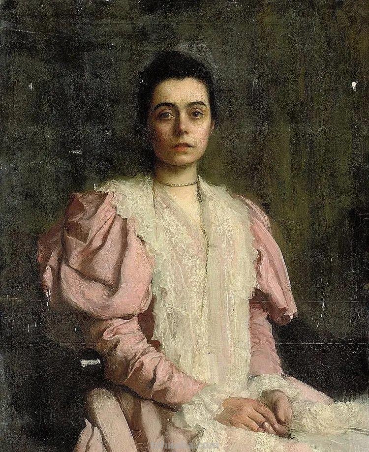 英国浪漫主义画家乔治.斯宾塞写实油画人物作品专辑