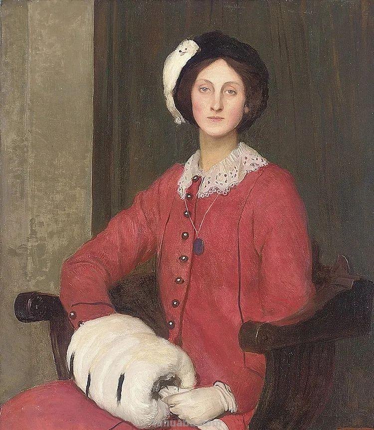 英国浪漫主义画家乔治.斯宾塞写实油画人物作品专辑