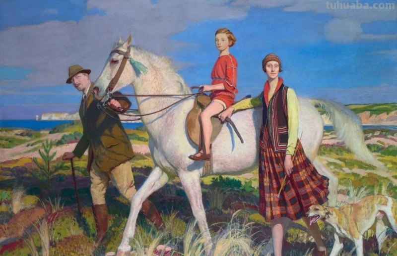 英国浪漫主义画家乔治.斯宾塞写实油画人物作品专辑