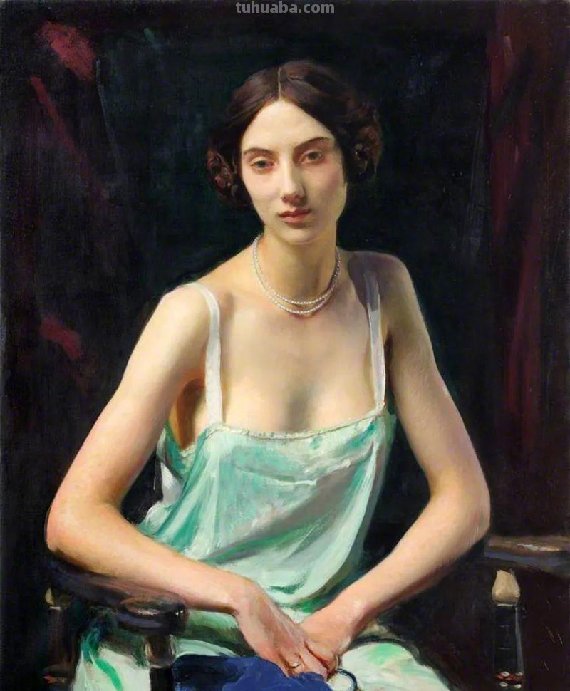 英国浪漫主义画家乔治.斯宾塞写实油画人物作品专辑