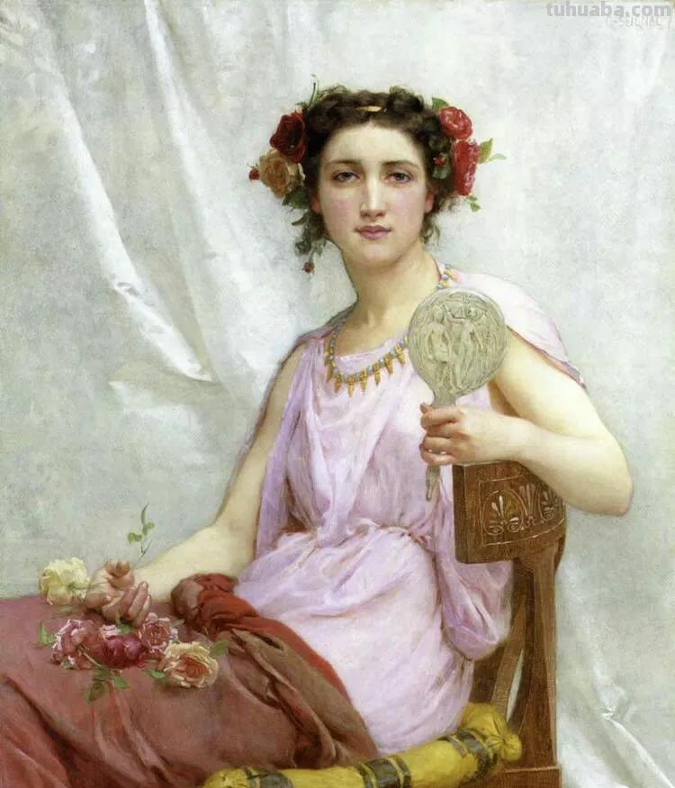 文艺美人-法国画家吉娄梅古典人物油画作品欣赏