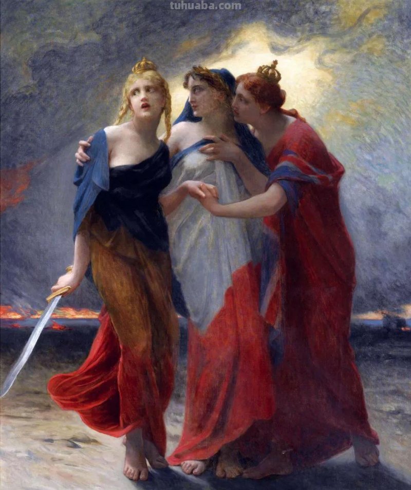 文艺美人-法国画家吉娄梅古典人物油画作品欣赏