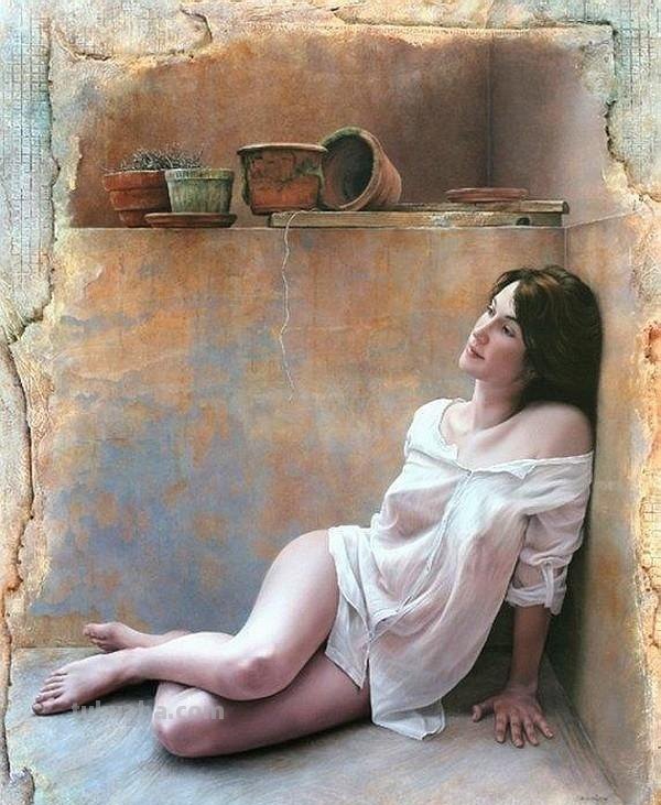 新具象绘画 - 法国现代画家帕斯卡尔人物油画作品欣赏