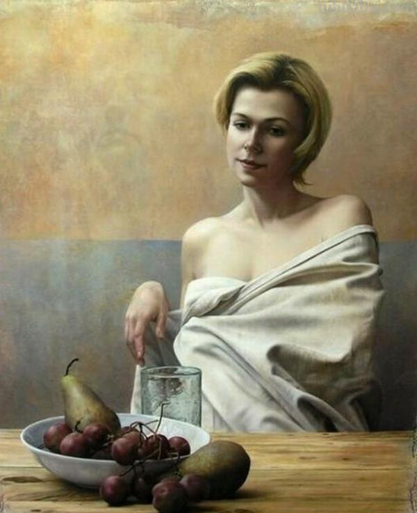 新具象绘画 - 法国现代画家帕斯卡尔人物油画作品欣赏