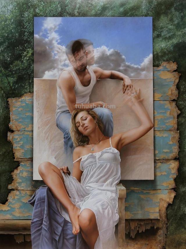 新具象绘画 - 法国现代画家帕斯卡尔人物油画作品欣赏