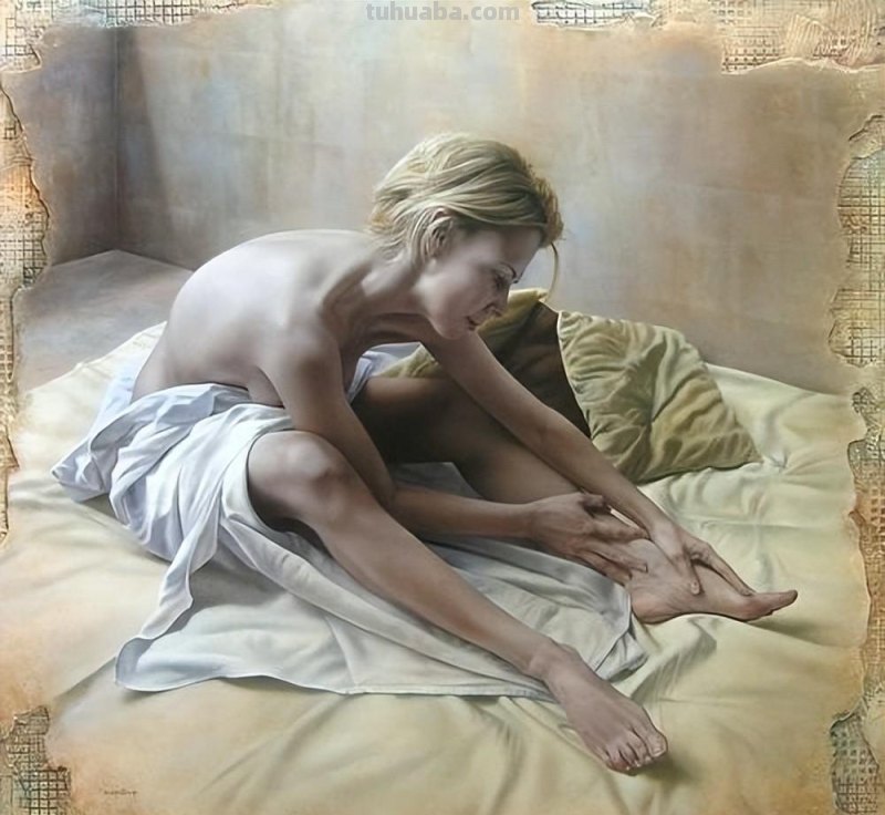 新具象绘画 - 法国现代画家帕斯卡尔人物油画作品欣赏