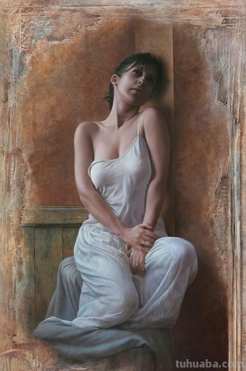 新具象绘画 - 法国现代画家帕斯卡尔人物油画作品欣赏