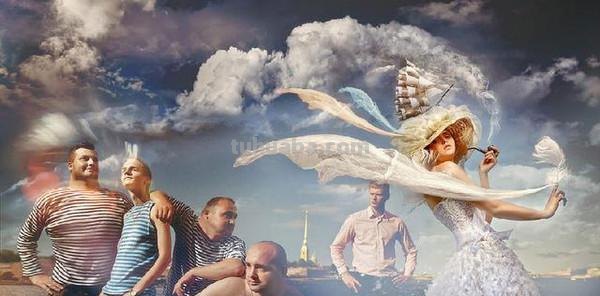 原来婚纱照还能这样拍！魔幻色彩婚纱摄影