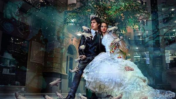 原来婚纱照还能这样拍！魔幻色彩婚纱摄影