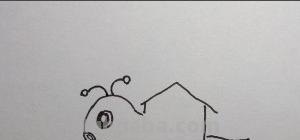 蜗牛怎么画简笔画图片（蜗牛怎么画简笔画图片大全）