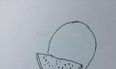 西瓜怎么画简笔画图片（西瓜怎么画简笔画图片大全）