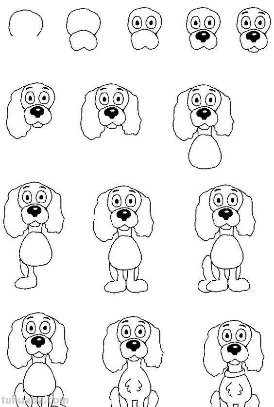 每天学一幅简笔画-各种卡通形象系列简笔画教程